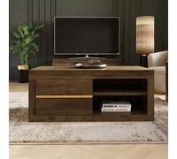 GFW Astley Coffee Table - 2-Drawer, 2-Shelf - Natural