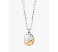 Astley Clarke Womens Astley Clarke Aurora Weave 18ct Gold Vermeil and 925 Sterling Silver Locket Necklace Yellow Gold Vermeil 1 Size