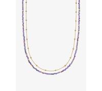 Astley Clarke Womens Astley Clarke Biography Multi-Gemstone 18ct Gold Vermeil Necklace Yellow Gold Vermeil 1 Size