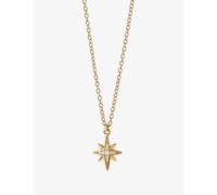 Astley Clarke Womens Astley Clarke Celestial Star 18ct Yellow Gold Vermeil and White Sapphire Pendant Necklace Yellow Gold Vermeil 1 Size