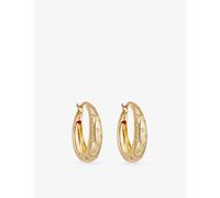 Astley Clarke Womens Astley Clarke Celestial Tiny Star 18ct Yellow Gold Vermeil and White Sapphire Hoop Earrings Yellow Gold Vermeil 1 Size