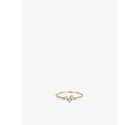 Astley Clarke Womens Astley Clarke Cluster 14ct Yellow-Gold and 0.13ct Lab-Grown Diamond Promise Ring Yellow Gold J