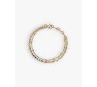 Astley Clarke Womens Astley Clarke Fine Biography Rainbow 18ct Yellow Gold Vermeil and Gemstone Bracelet Yellow Gold Vermeil 1 Size