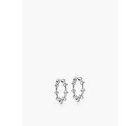 Astley Clarke Womens Sterling Silver Luna Light Mini Sterling-silver Hoop Earrings 1 Size