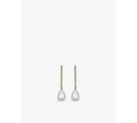 Astley Clarke Womens Yellow Gold Vermeil Celestial 18ct Gold-plated Sterling-silver and Sapphire Stud Earrings
