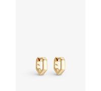 Astley Clarke Womens Yellow Gold Vermeil Deco Mini 18ct Gold-plated Sterling Silver Earrings