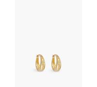 Astley Clarke Womens Yellow Gold Vermeil Luna Chubby Star 18ct Gold-plated Sterling-silver Hoop Earrings 1 Size