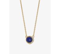 Astley Clarke Womens Yellow Gold Vermeil Luna Lapis 18ct Gold-plated Sterling-silver and Pavé Pendant Necklace 1 Size