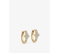 Astley Clarke Womens Yellow Gold Vermeil Luna Light 18ct Gold-plated Sterling-silver Huggie Earrings 1 Size