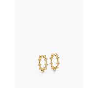 Astley Clarke Womens Yellow Gold Vermeil Luna Light Mini 18ct Gold-plated Sterling-silver Hoop Earrings 1 Size