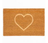 Astley Embossed Pvc Backed Coir 40X60Cm Pressed Heart Doormat