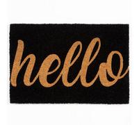 Astley Printed Pvc Backed Coir 40X60Cm Printed Hello Doormat