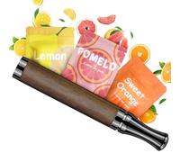 ASTOFLI Wooden Natural Flavored Air Device with Filter - Portable Air Device with Adjustable Resistance, Help Build Good Habits Breathing Tools for Subway Train Plane - Replaceable Orange/Lemon/Pomelo