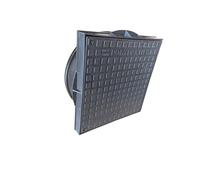 Aston 320mm Square Inspection Chamber Cover, Manhole Drain Cover, Black