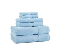 Aston & Arden Egyptian Bath Towel Set - Oversized Ultra Soft Thick & Absorbent, 100% Ringspun Egyptian Cotton Bathroom Towel for Spa, Hotel, 600 GSM, Blue