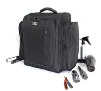 Aston Blue Extra Large Hairdressing Barber Backpack Rucksack Bag Mobile Hairdresser Tool Kit Bag Salon Storage Kassaki Scissors Case, Black