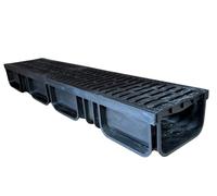 Aston® Drainage Channel Driveway & Patios 1mtr - 200mm Large Deep Drain Channel - Industrial Drain Channel- Plastic Grating Upto 3ton