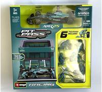 Aston Martin AMR25 Pit Pass Set Alonso #14 Formula 1 2025 Bburago 1/43 #38460