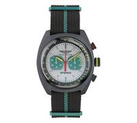 Aston Martin Aramco Formula One Team Black & Green Nylon Strap Watch