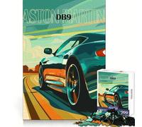 Aston Martin DB Poster 1000 Piece Teenager Puzzles Unwind Game Creative Fun Playful Challenge Xmas Present (38x52cm)