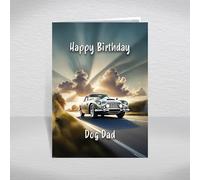 Aston Martin DB5 Birthday Card for Dog Dad - Iconic British Grand Tourer Keepsake for Classic Car Enthusiasts & James Bond Fans: Dog Dad Birthday Card (Size A5)