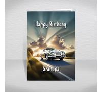 Aston Martin DB5 Birthday Card for Grandpa - Iconic British Grand Tourer Keepsake for Classic Car Enthusiasts & James Bond Fans: Grandpa Birthday Card (Size A5)