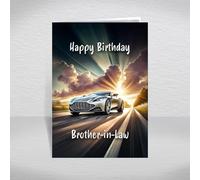 Aston Martin DB9 Birthday Card for Brother-in-Law - Modern British Grand Tourer Keepsake for Luxury Sports Car Enthusiasts & Collectors: Brother-in-Law Birthday Card (Size A5)