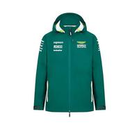Aston Martin F1 Men's 2024 Team Rain Jacket - 5K Rainproof fabrication - Green - Size: Medium