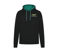 Aston Martin F1 Men's Logo Hoodie - Black - Size: X-Large