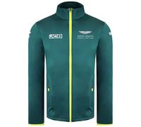 Aston Martin F1 Official Team Long Sleeve Zip UP Green Softshell Jacket | Size: Medium Aston Martin Green M