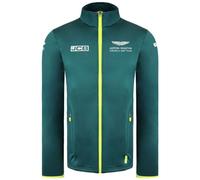 Aston Martin F1 Official Team Sleeve Zip Up Green Men Softshell Jacket AM21JKT04