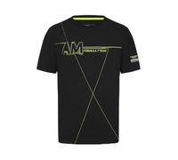 Aston Martin F1 Team Mens Wireframe Graphic Black T-Shirt