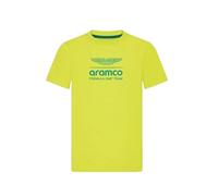 Aston Martin F1 Team Official 2025 Collection, Kids Large Logo T-Shirt, Lime Green (UK, Age, 7 Years, 8 Years, Green)