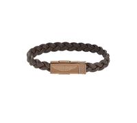 ASTON MARTIN Men Leather Bracelet Brown Stainless Steel AML THRILL MJITS6BL4