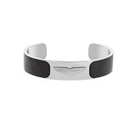 ASTON MARTIN Men's Bracelet Bangle Stainless Silver Carbon AML ICON MJRTF5BM0