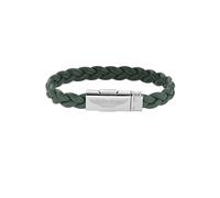 ASTON MARTIN Mens Bracelet Leather Strap Green Stainless Steel AML THRILL 20 cm