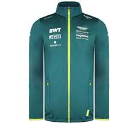 Aston Martin Men's Cognizant F1 Official Team Long Sleeve Zip Up Green Softshell Jacket | Size: 3XL Aston Martin Green 3XL