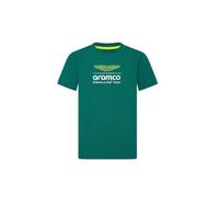 Aston Martin Official Formula 1 F1 Team Logo Kids T-Shirt - Green, Green, 9-10 ans