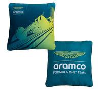 Aston Martin Officially Licensed F1 Square Cushion, Super Soft Pillow | Green, Wings Reversible Design | Perfect For Bedroom Or Living Room Décor | 40 x 40cm