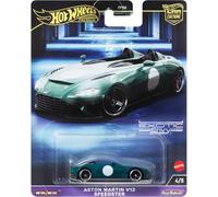 Hot Wheels Premium Car Culture Collectible Toy Car, 1:64 Scale Die-Cast Aston Martin V12 Speedster with Real Riders Tires, HKC78