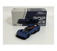 Aston Martin Valkyrie Satin Marina Blue 1:64 Scale Pop Race PR640096