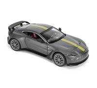 Aston Martin Vantage V12 1:24 Scale Die-Cast Model Car - Grey | Detailed Collectors Edition Diecast | Official Licensed Product