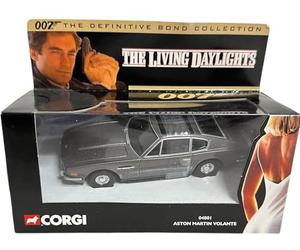 ASTON MARTIN VOLANTE * THE LIVING DAYLIGHTS * 2001 Corgi Classics 007 The Definitive James Bond Collection 1:36 Scale Die-Cast Vehicle by Corgi