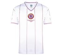 Aston Villa 1982 Euro Final Retro Football Shirt White Small Cotton