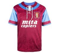 Aston Villa 1992 Retro Football Shirt Claret Large Polyester