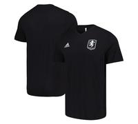Aston Villa adidas Football T-Shirt Men's Black