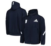Aston Villa adidas Travel Z.N.E Full Zip Hoodie - Dark Blue