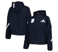 Aston Villa adidas Travel Z.N.E Full Zip Hoodie - Dark Blue - Womens