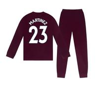 Aston Villa Boys Long Pyjama Martinez 23 Claret 9-10 Years