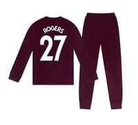 Aston Villa Boys Long Pyjama Rogers 27 Claret 7-8 Years
